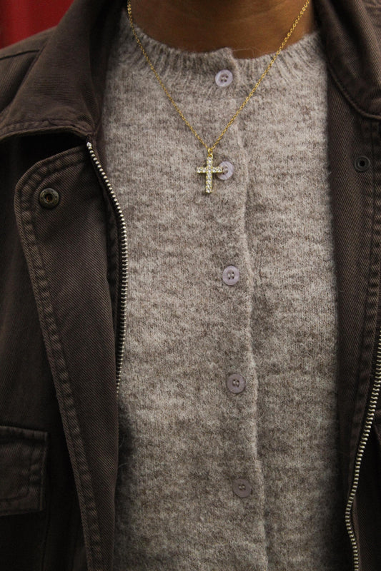 18k Gold Plated Cross Necklace