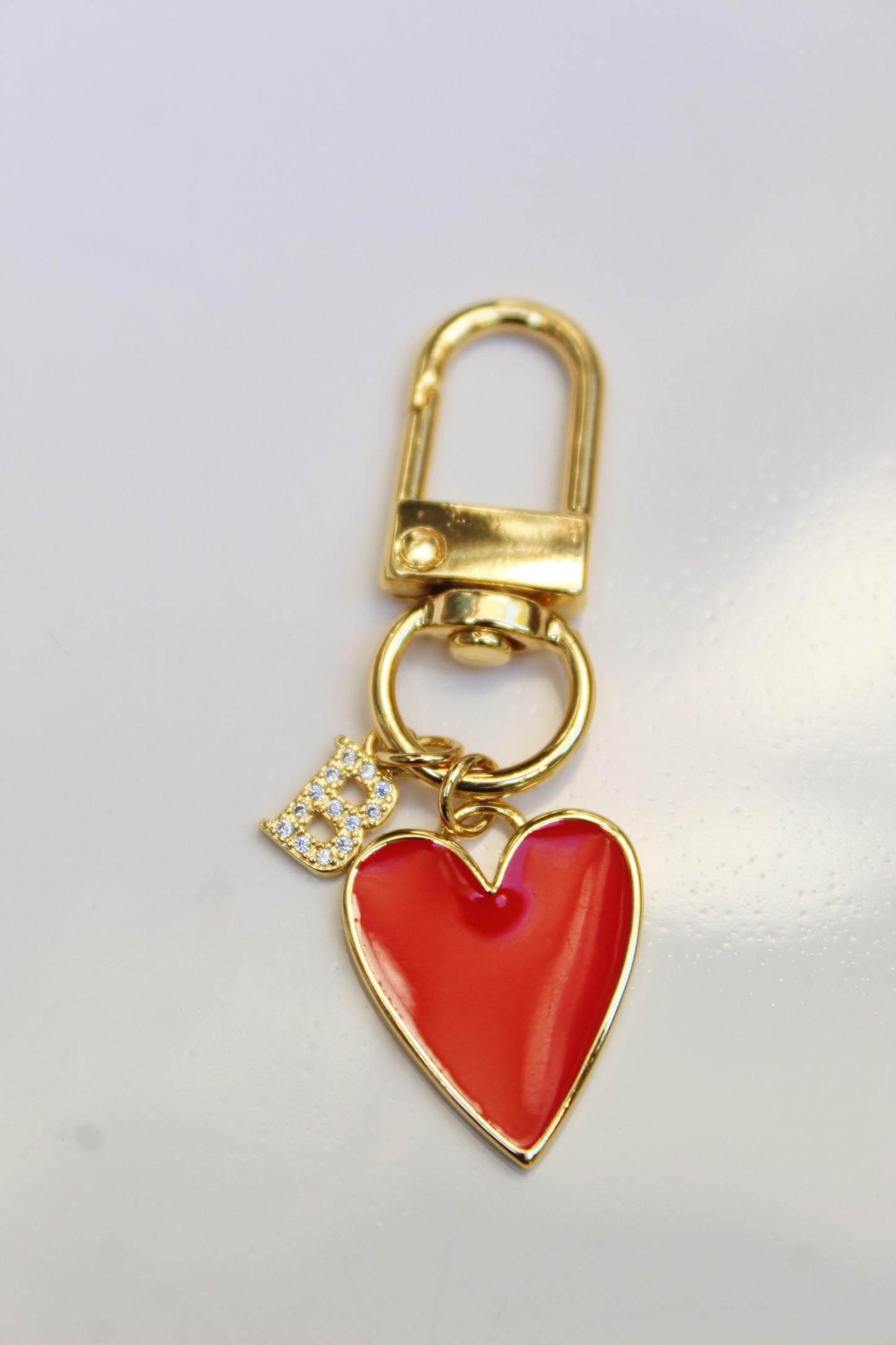 18k Gold Plated Personalized Bag Charms, Keychain