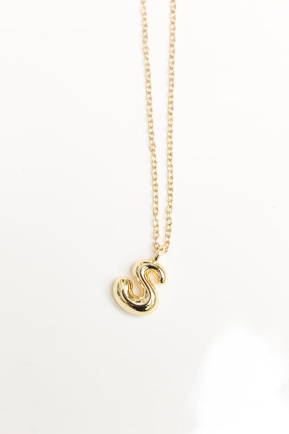 18k Gold Plated Initial Necklace