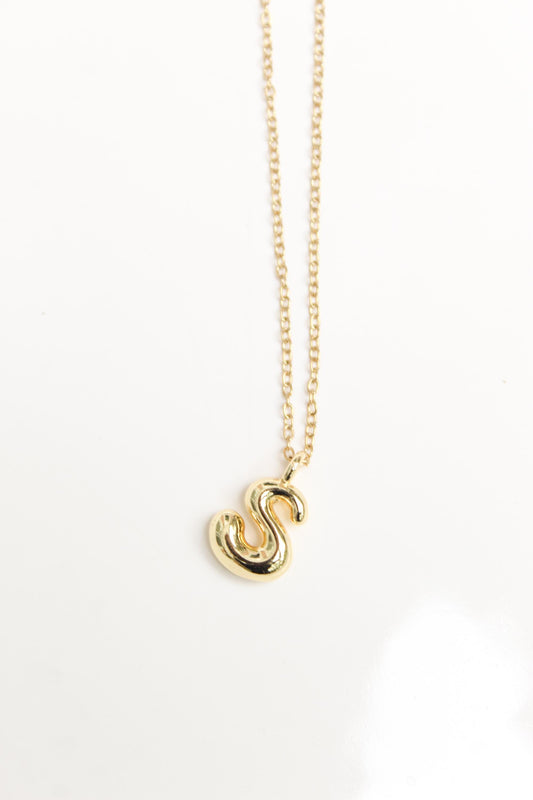 18k Gold Plated Initial Necklace