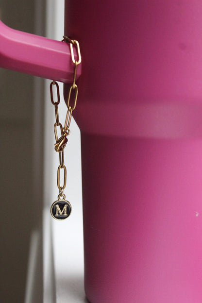 Custom Gold Tumbler Charm Keychain: DIY Accessories