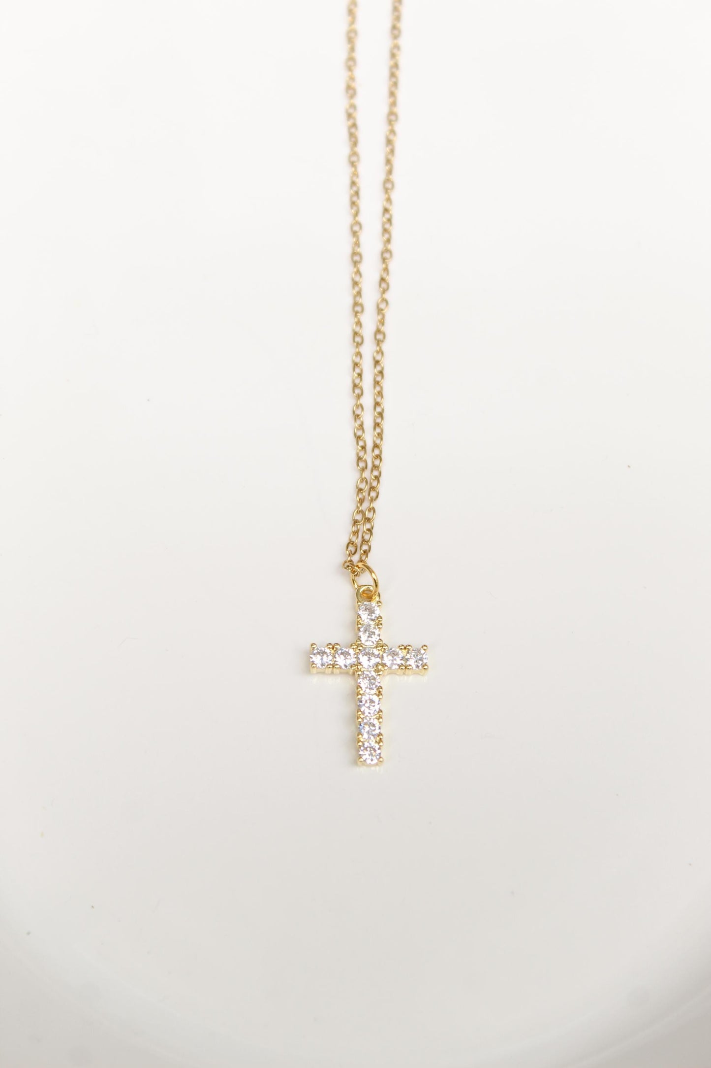 18k Gold Plated Cross Necklace