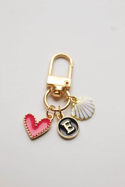 Personalized Gold Charm Keychain: Custom Bag or Purse Charm
