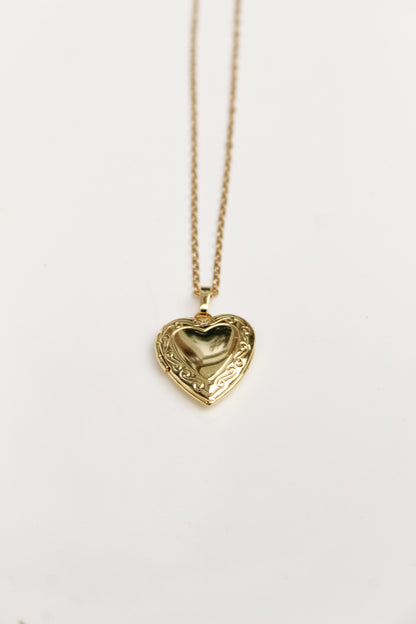 18k Gold Plated Locket Necklace