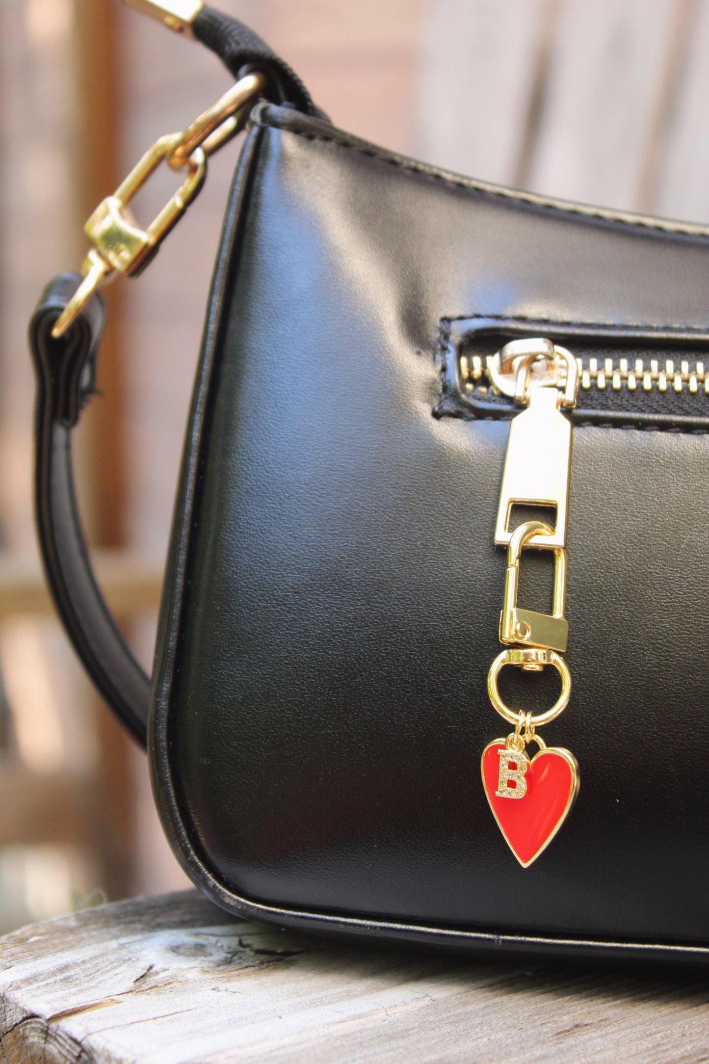 18k Gold Plated Personalized Bag Charms, Keychain