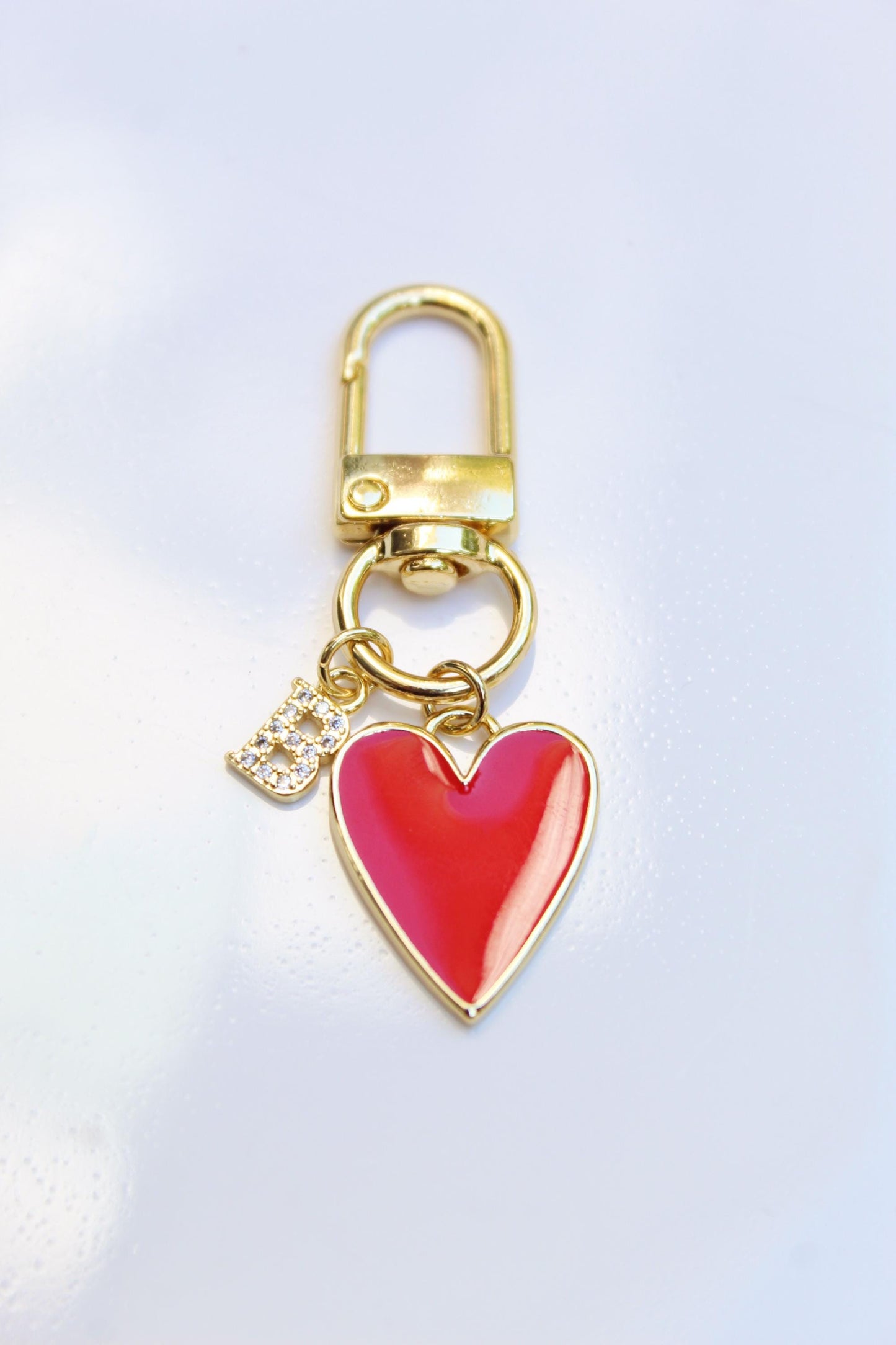 18k Gold Plated Personalized Bag Charms, Keychain