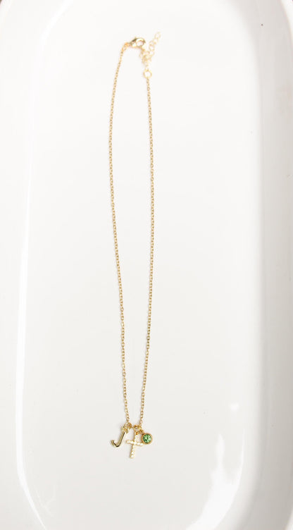 18k Gold Custom Charm Necklace