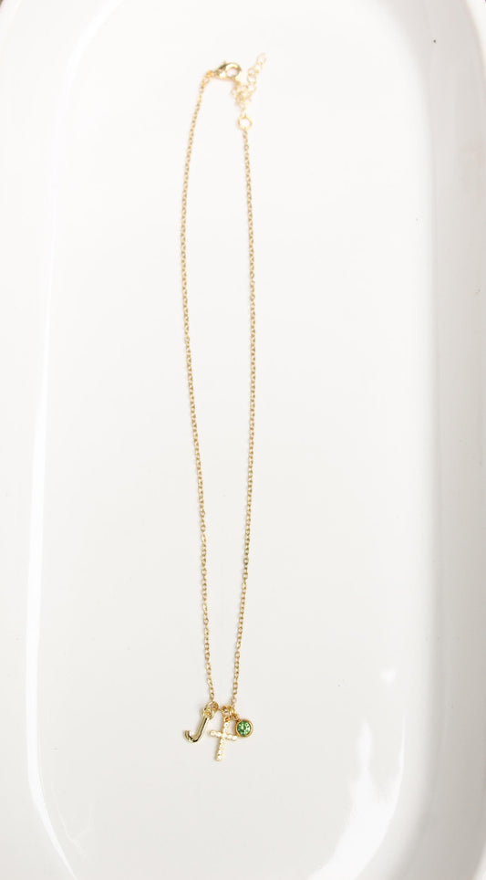 18k Gold Custom Charm Necklace