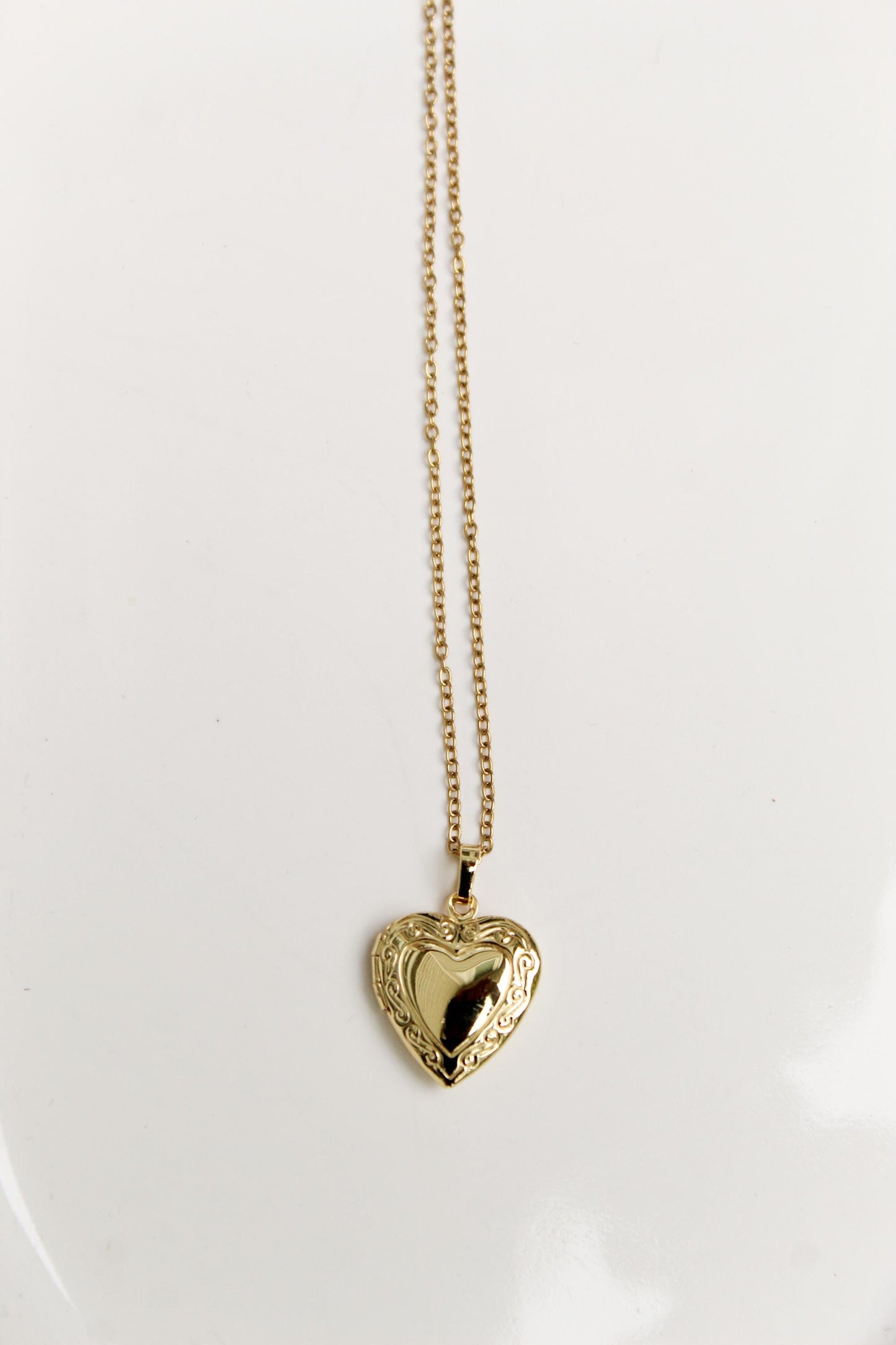 18k Gold Plated Locket Necklace