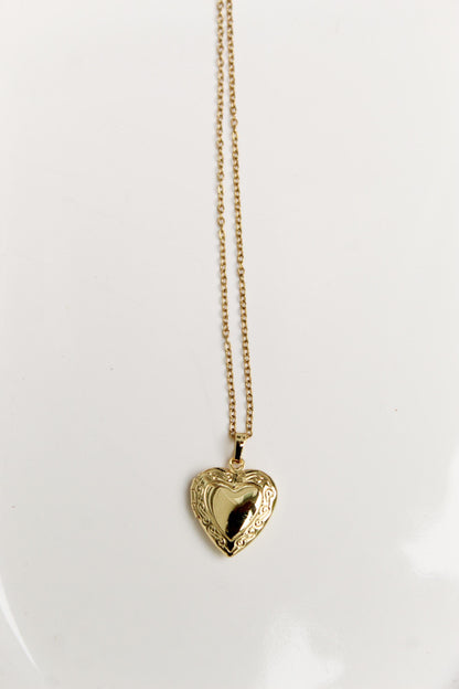 18k Gold Plated Locket Necklace