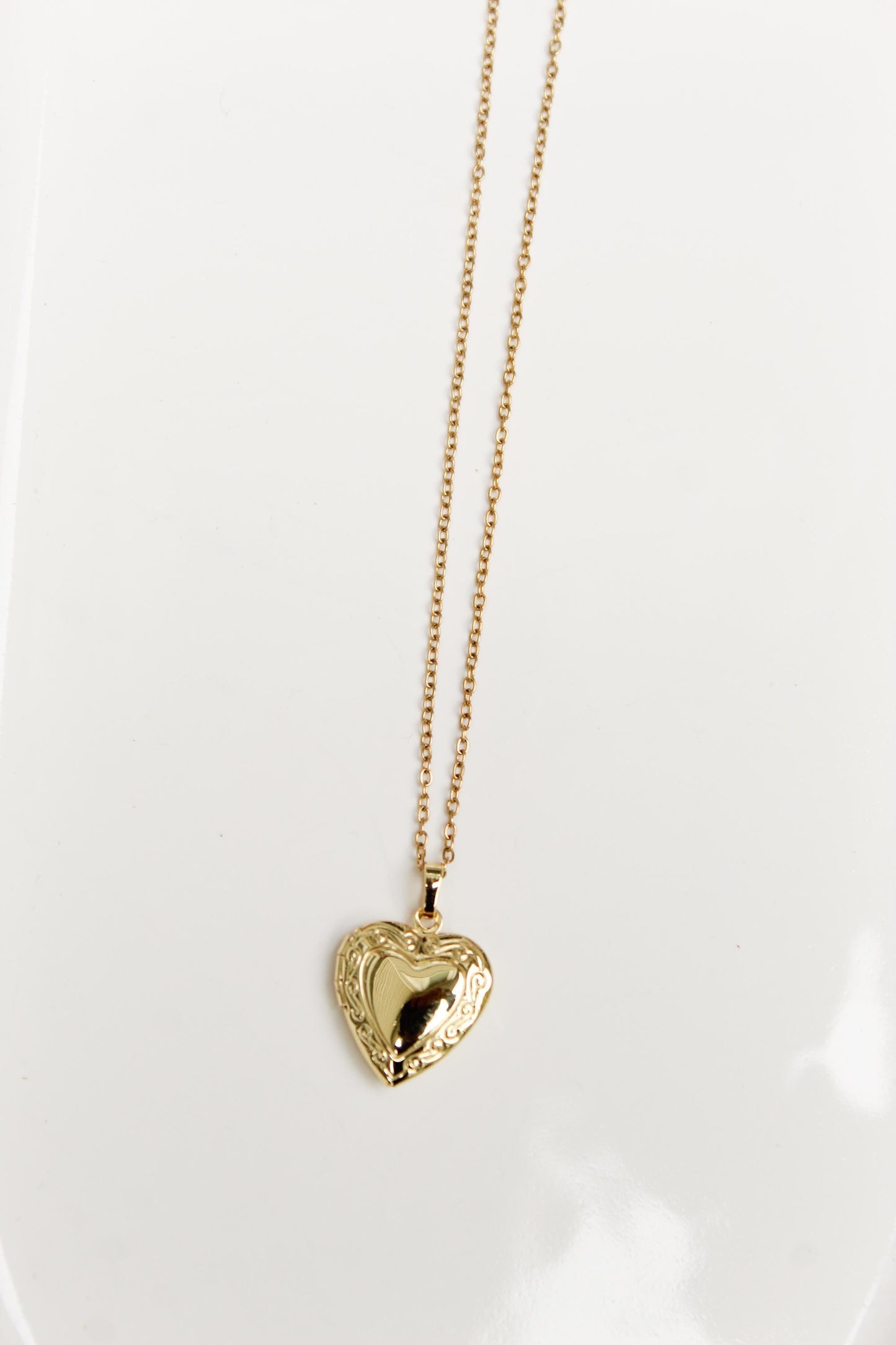 18k Gold Plated Locket Necklace