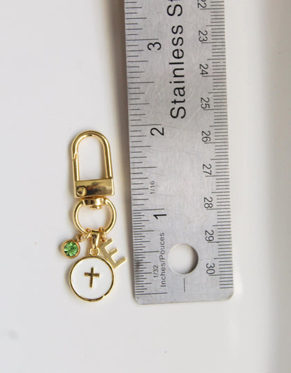 18k Gold Plated Religious Bag Charm