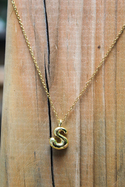 18k Gold Plated Initial Necklace