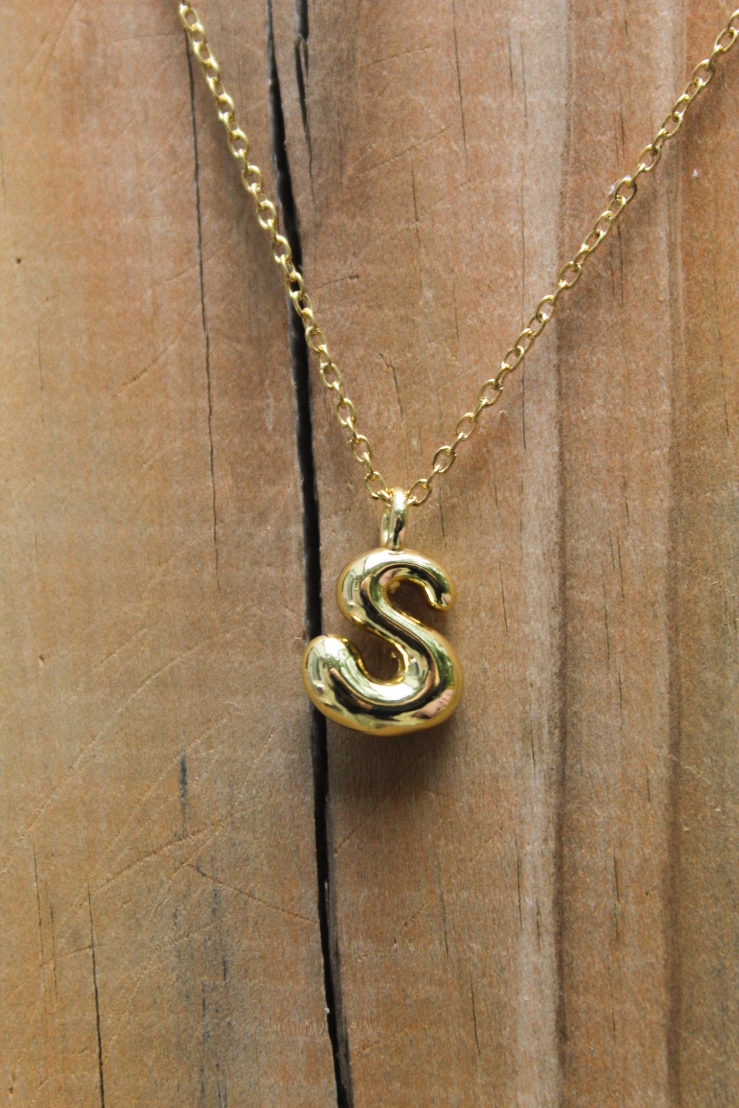 18k Gold Plated Initial Necklace