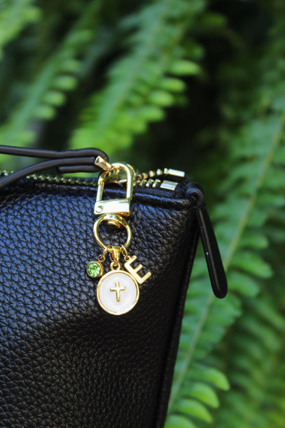 18k Gold Plated Religious Bag Charm