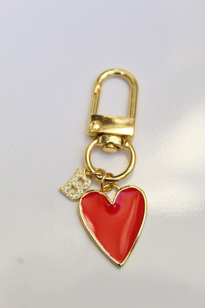 18k Gold Plated Personalized Bag Charms, Keychain
