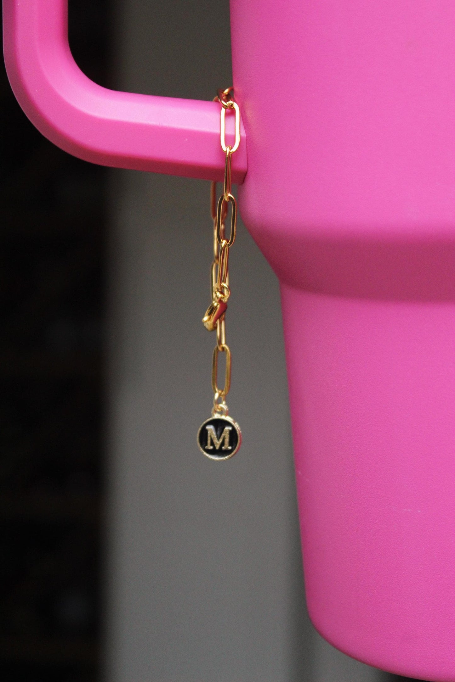 Custom Gold Tumbler Charm Keychain: DIY Accessories