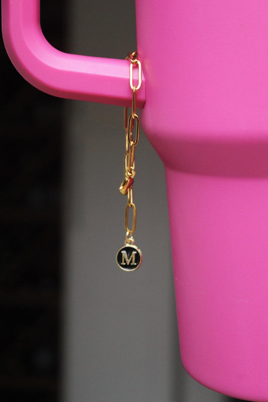 Custom Gold Tumbler Charm Keychain: DIY Accessories