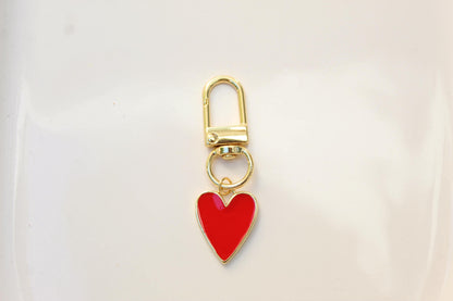 18K Gold Plated Heart Bag Charm