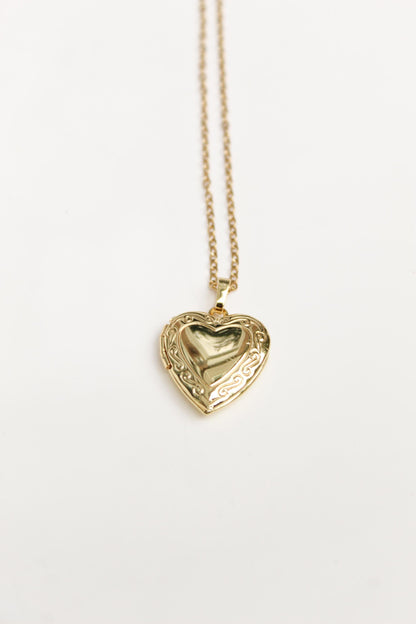 18k Gold Plated Locket Necklace