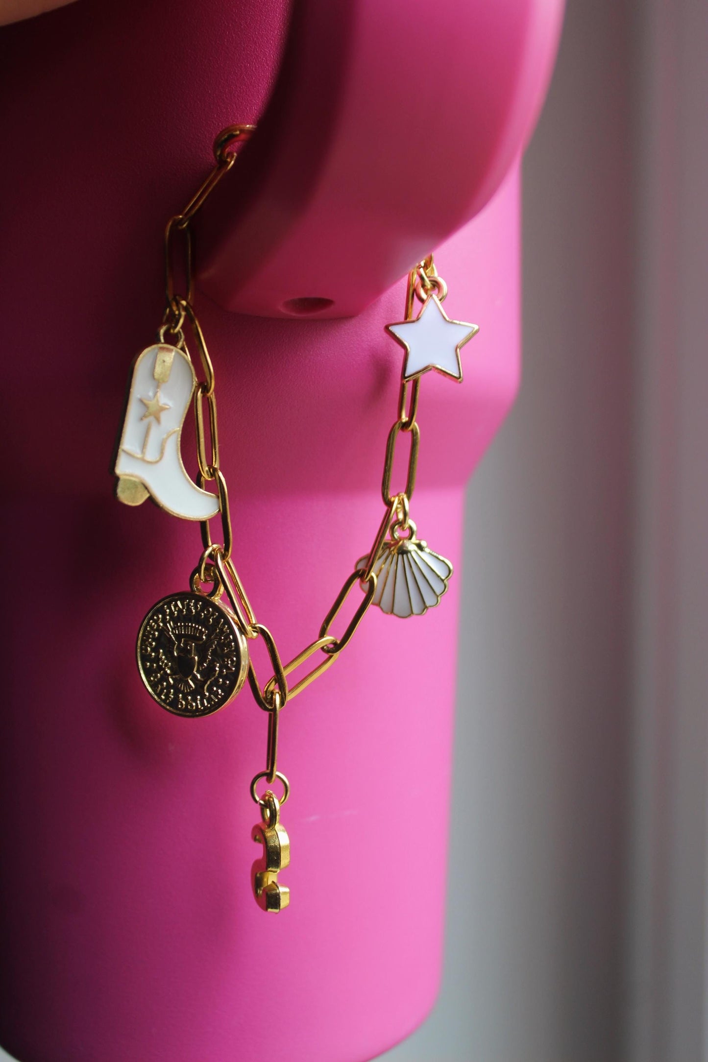 Tumbler Charm Keychain: DIY Gold Accessories