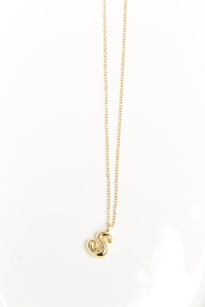 18k Gold Plated Initial Necklace