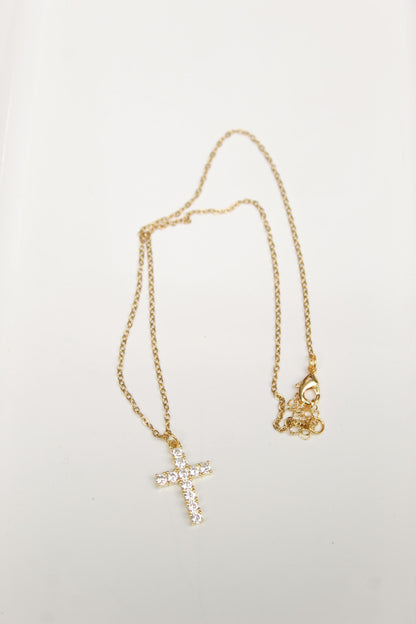18k Gold Plated Cross Necklace